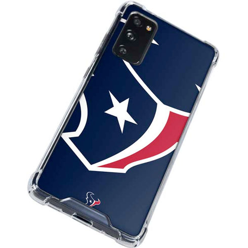 NFL Houston Texans Large Logo Galaxy S20 FE Clear Case